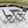 Three-Piece Rattan Garden Furniture 2 Seat Bistro Table Chair Outdoor Patio Set