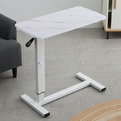 MDF Marble White Overbed Chair Table Height Adjustable Laptop Desk Dining Coffee