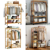 Large Capacity Clothes Rail Coat Rack Hanging Wardrobe Storage Cabinet Shelf