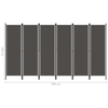 3/4/5/6-Panel Room Divider Folding Partition Privacy Screen Separator 4 Colors