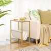 End Table Coffee Table Side Table Bedside Table for Small Space Gold