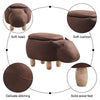 Upholstered Animal Shaped Ottoman Ride-on Footrest Stool Rest Seat TOY Kids New