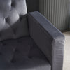 Recliner Small Sofa Bed Loveseat Sofa Couch Metal Legs w/ Adjustable Armrest QU