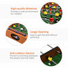 2-In-1 Multi Game Table Combo Table Wooden Football & Air Hockey Tabletop Game