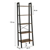 Industrial Shelving Unit Vintage Bookcase Metal Bookshelf Home Storage Furniture