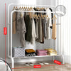 Heavy Duty Double Clothes Rail Hanging Rack Garment Display Stand Storage Shelf