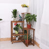 40" Tall Corner Wood Plant Stand Potted Flower Shelves Home Office Lawn Window