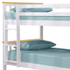 Double Bunk Bed 3FT Single Bed For Kids Children Solid Wooden Frame With Stairs