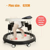 Foldable Baby Walker Adjustable Height Toy Feeding Tray Walking Pad First Step