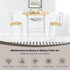 Small Table and 2 Chairs 3PCS Bar Kitchen Dining Breakfast Furniture Set W/Shelf
