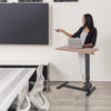 Heavy-Duty Rolling Cart Overbed Bedside Table Laptop Desk Medical Home Bed Tray