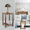 2-Tier Console Table End Side Sofa Side Table Bonsais Plant Stand Display Decor