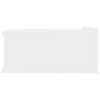 2pcs Floating Nightstands Wall-Mounted Shelf Table with Drawer Chipboard Bedroom