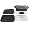 Compact Hot Plate with Pot Grilling Tray Food Processing Heating Supplies