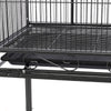 Large Metal Rolling Bird Parrot Cage Play Stand Budgie Canary Cockatiels Aviary
