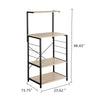 4-Tier Wooden Kitchen Microwave Oven Bakers Rack Stand Shelf Storage Organiser