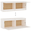 TV Cabinets 5 pcs White Solid Wood Pine B7E1