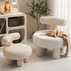 T Back Cute Stool Coffee Table Side Chair Kids Armchair Sofa Upholstered Seat UK