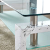 Glass Coffee Table With Storage Modern Living Room Furniture Tea Coffee Table