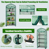 4 Tier Mini Greenhouse Outdoor Garden Plants Growhouse W/ Zippered Roll up Door