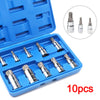 10PCS Multi Triple Square Spline Bit Socket Set Mechanics Tool 1/4" 3/8" 1/2" UK