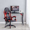 Gaming Chairs Faux Leather Ergonomic Lumbar Support Pillow Home Office Adjusting