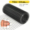 15M X 61CM Hardware Cloth 16 Gauge Black Vinyl Coated Welded Wire Mesh 4CM Grid