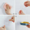 Strong Stick Suction Soap Dish Tray Sponge Holder Shower Accessory Easy Clean