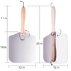Aluminum Pizza Paddle Peel Baking BBQ Oven Restaurant Foldable Handle 12x25 inch