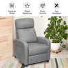 Modern Upholstered Recliner Armchair Sofa Lounge Chair Adjustable Backrest Home