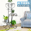 4 Tier Metal Plant Stand Display Shelf Pot Home Garden Holder Indoor Outdoor UK