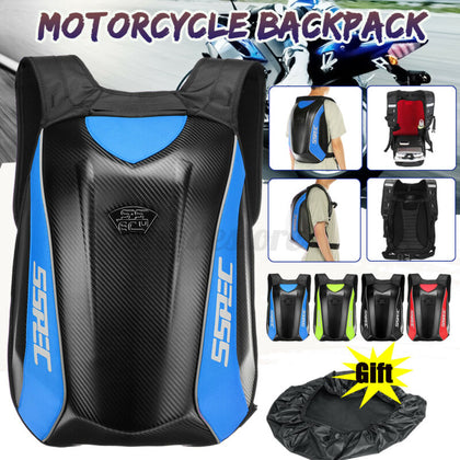 Carbon Fiber Motorcycle Motorbike Luggage Backpack Racing Riding Storage Bag UK