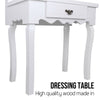 Hollywood Dressing Table with LED Lights Vanity Mirror Fr Make Up Bedroom