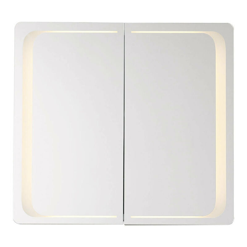 LED Bathroom Mirror Cabinet With Shaver Socket Storage/Demister/Infrared Switch
