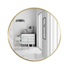 60cm Round Wall Mirror Home Decor Bathroom Makeup Mirror Space Aluminum Frame