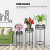 3Pcs Tall Modern Plant Pot With Stands Set Modern Freestanding Planter