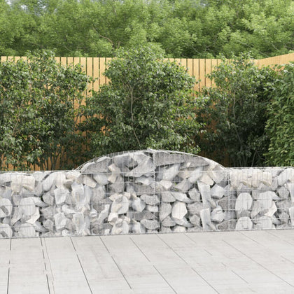 Arched Gabion Baskets 6 pcs 300x30x60/80 Galvanised L2B7
