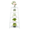 5 Tier Corner Shelf Bookshelf Display Storage Stand Rack Ladder Shelf
