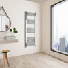 Bathroom Radiator Heated Flat Panel Straight White Black Anthracite Chrome