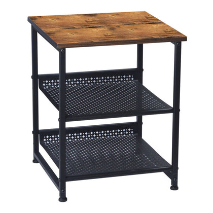 52cm Side Table Nightstand Industrial End Table for Bedroom/Living Room/Office