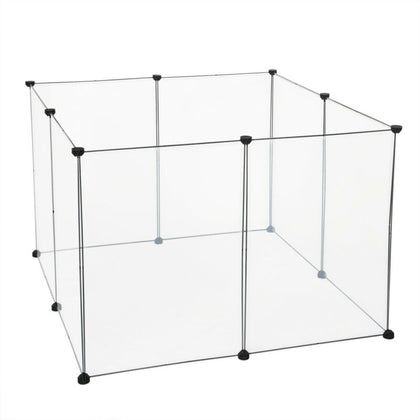 8 Panels Pet Fence DIY Exercise Playpen Puppy Dog Small Animal Cage Enclosure