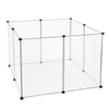 8 Panels Pet Fence DIY Exercise Playpen Puppy Dog Small Animal Cage Enclosure