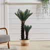 Large Artificial Cycas Tree in Pot Fake Green Plant Indoor Outdoor Home Office