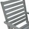 Outdoor Dining Chairs 4 pcs Grey Solid Wood Acacia Q8P0