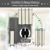 4 Panels Folding Room Divider Lightweight Wall Partition 182CM Privacy Screen