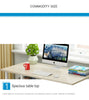 Home Office Computer Desk Study PC Writing Table Workstation Shelf Furniture UK