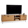 TV Unit Cabinet Stand Wood Effect Large w/ Storage Cupboards & Shelves | VonHaus