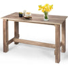 Rectangular Dining Table 4-6 Persons Wooden Kitchen Table Counter Height Table