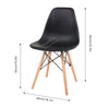 4x Retro Style Lounge Office Chair Dining Chairs Wooden Legs Kitchen Commercial