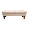 Large Square Velvet Padded Footstool Coffee Table Chesterfield Soft Pouffe Stool